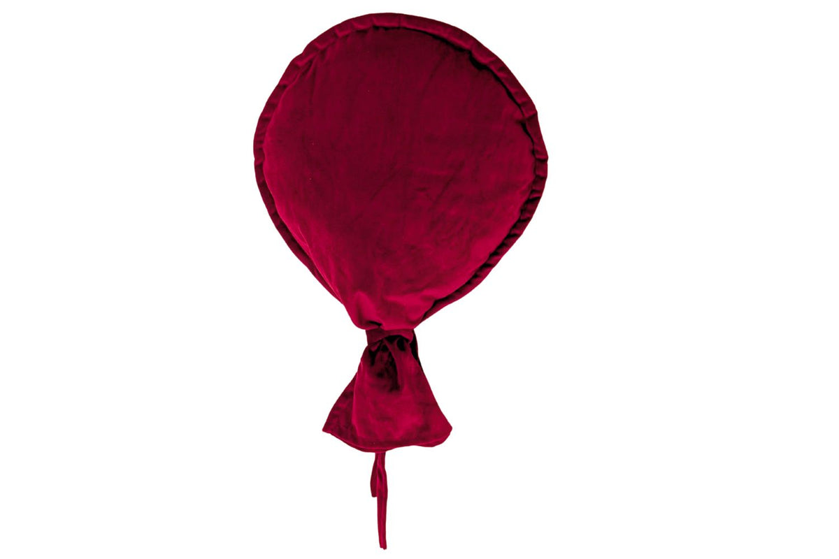 Balloon Shaped Nursery Wall Decor, Soft Fabric Cushion, Decorative Plush Pillow with Bow for Children's Room